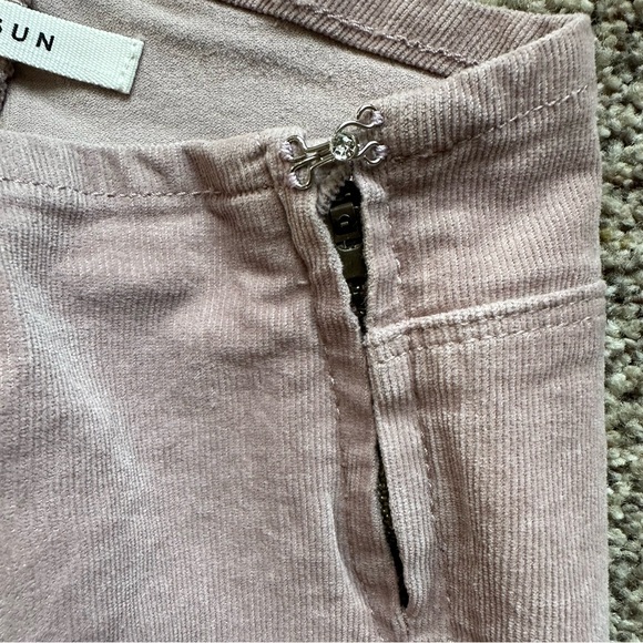 Pacsun Women's Mauve Corduroy Pants Low Rise Flare Leg Pink Retro Y2K soft - Picture 6 of 11